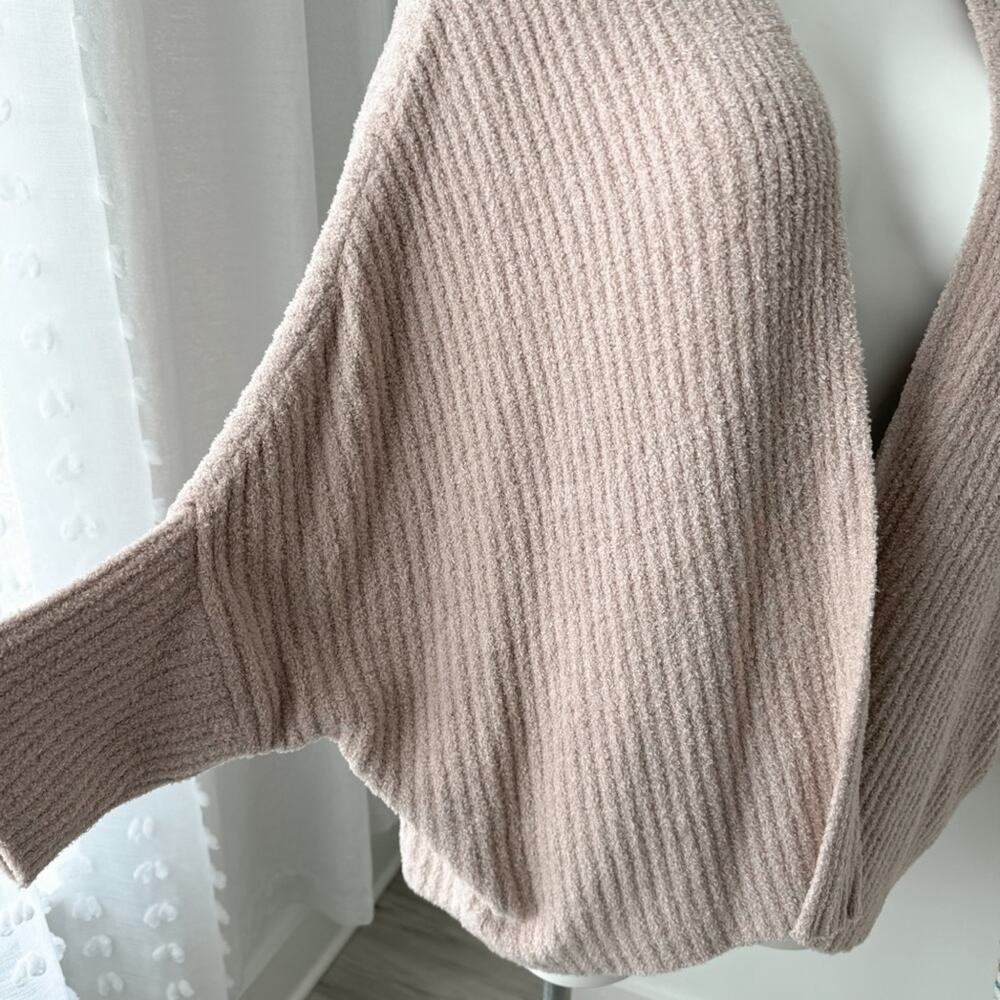 Barefoot Dreams CozyChic Lite Dusty Rose Pink Dolman Sleeves Shrug Cardigan 3X - Picture 2 of 8